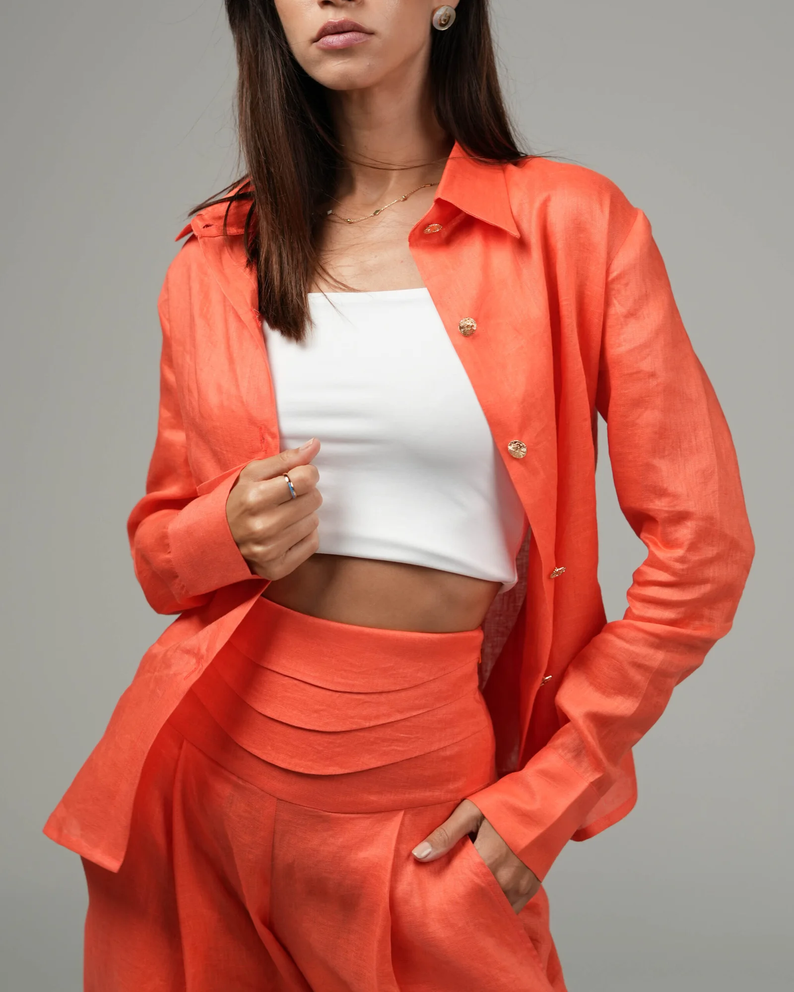 Second image of Basic Linen Shirt