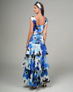 Blue Bloom Maxi Skir2