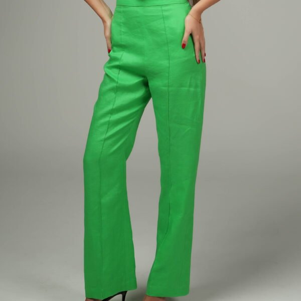 Lime Linen Trousers